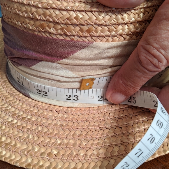 VINTAGE Italian Womens Straw Hat - Picture 6 of 6